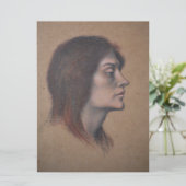 女性頭部の勉強（Evelyn De Morgan著） カード (スタンド正面)