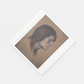 女性頭部の勉強（Evelyn De Morgan著） スタンダードランチョンナプキン (角)