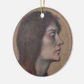 女性頭部の勉強（Evelyn De Morgan著） セラミックオーナメント (左)