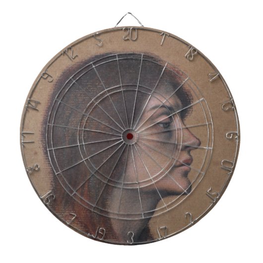 女性頭部の勉強（Evelyn De Morgan著） ダーツボード (正面)