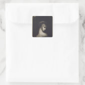 女性頭部 スクエアシール (バッグ)