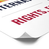 女性顔アート | 女国際的の日 | IWD ポスター (角)