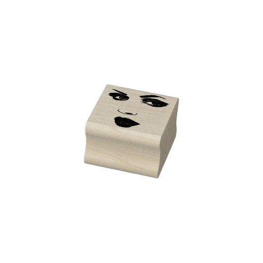 女性顔プロファイルメイクアップ美しいモダンアート ラバースタンプ (スタンプ)