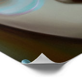 女性顔 | AIで生成されたアートワーク ポスター (角)