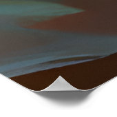 女性顔 | AIで生成されたアートワーク ポスター (角)