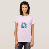 女性飛行機のワイシャツ Tシャツ (正面フル)