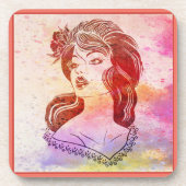 女性飲料用コースター コースター (正面)