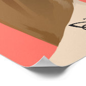 女性首タトゥーアートプリントNo 2/10 ポスター (角)