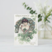 女性馬蹄型忘れシャムロック – Me-Not ポストカード (スタンド正面)