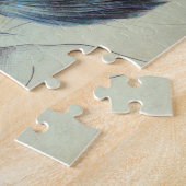 女性魚人魚ポートレート超現実ファンタジー ジグソーパズル (側面)