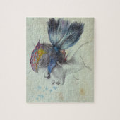 女性魚人魚ポートレート超現実ファンタジー ジグソーパズル (縦)