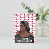 女性黒人歴史バレンタインデー ポストカード (スタンド正面)