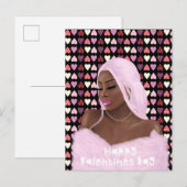 女性黒歴史バレンタインデー葉書 ポストカード (正面/裏面)