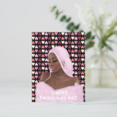 女性黒歴史バレンタインデー葉書 ポストカード (スタンド正面)