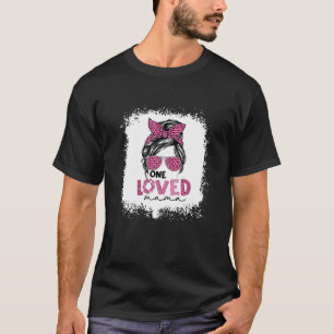 女性1愛されたママメッシーバンヒョウのサングラス Tシャツ