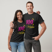 女性100と素晴らしいダイヤモンドクラウンハッピー100th tシャツ (ユニセックス)