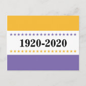 女性100歳への参政権の勝利の国旗の投票 ポストカード (正面)