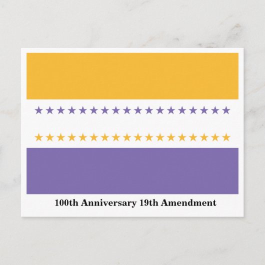 女性100歳への参政権の勝利の国旗の投票 ポストカード (正面)