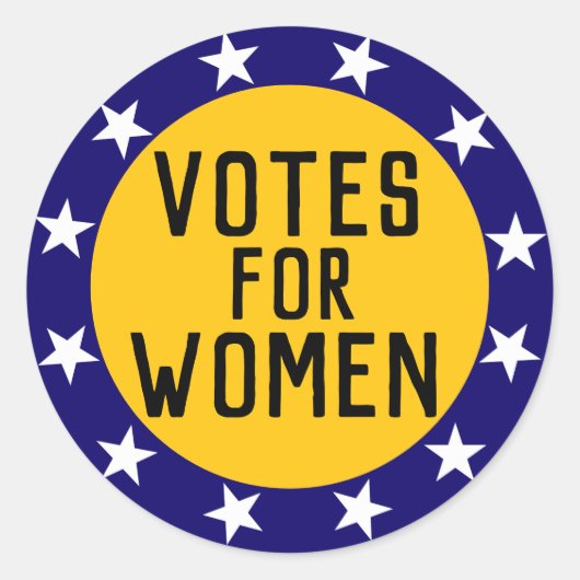 女性12スターの歴史選挙投票 ラウンドシール (正面)