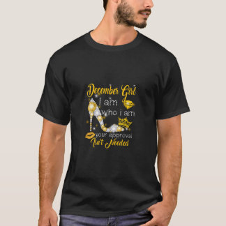 女性12月の女の子Iは私は誕生日G Tシャツ