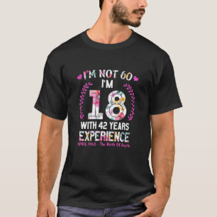 女性1962年4月女子60誕生日60歳i tシャツ