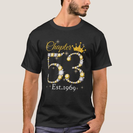 女性1969年第53章53歳53誕生 Tシャツ (正面)