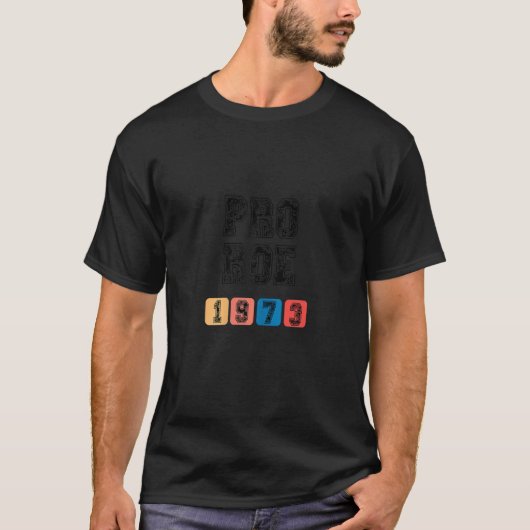 女性1973プロローレトロ基本的権利 Tシャツ (正面)