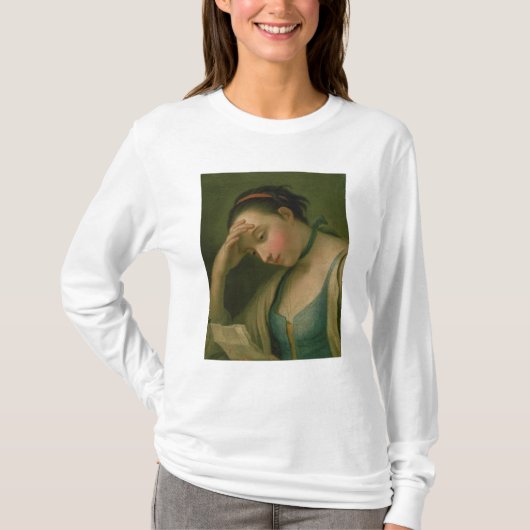 女性2のポートレート Tシャツ (正面)