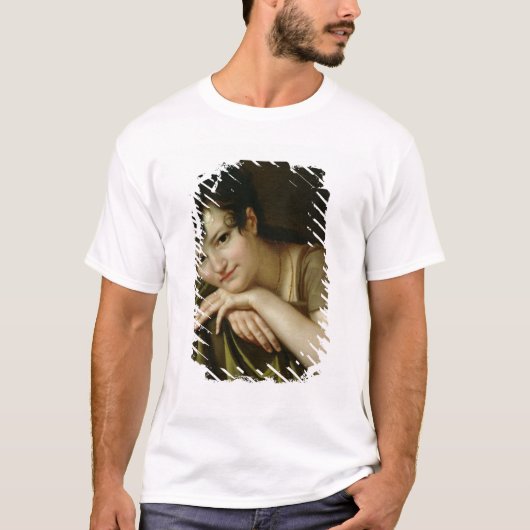 女性2のポートレート Tシャツ (正面)
