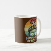 女性2人の母、息子の母の日女のレトロ コーヒーマグカップ (正面右)