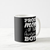 女性2男の子の母の日65 コーヒーマグカップ (正面右)