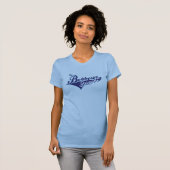 女性2調子の短い袖のワイシャツ Tシャツ (正面フル)