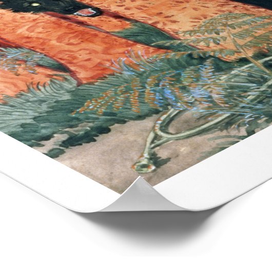 女性3人と狼3人(w/c) ポスター (角)