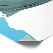 女性3人のポスカラフルター ポスター (角)