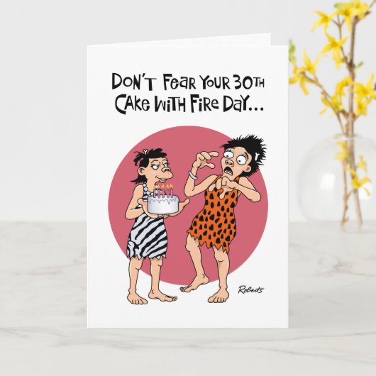 女性30歳の誕生日 カード (黄色い花)