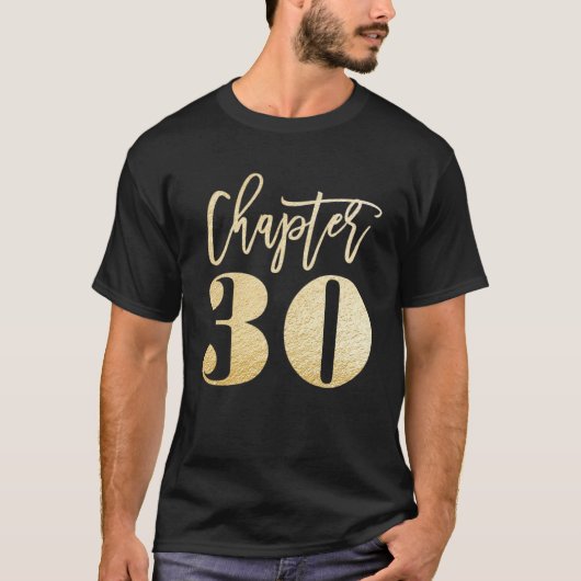 女性30歳の誕生日CHAPTER 30 Fabulous ガーリー Thi Tシャツ (正面)