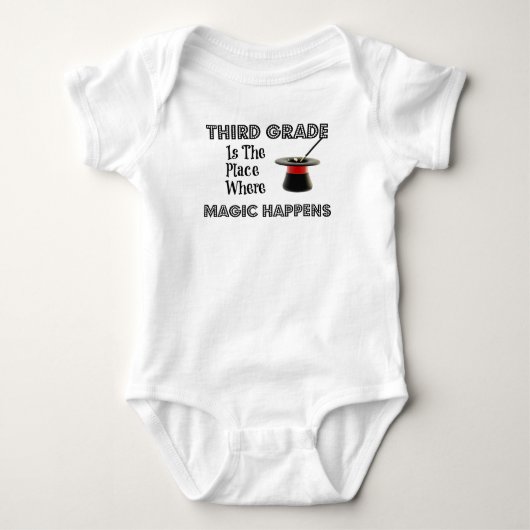女性3/4枚の袖のワイシャツThirdGradeMagic Tシャツ (正面)