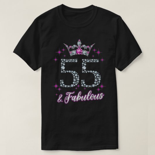 女性55と素晴らしい1964 55番目の誕生日ギフトティー Tシャツ (デザイン正面)