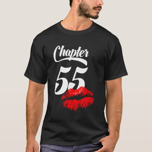 女性55th誕生日唇55歳196 tシャツ (正面)