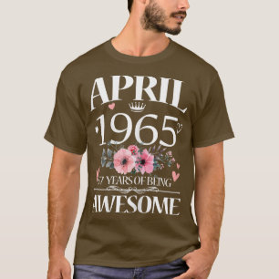 女性57歳1965年4月製フローラ57日 Tシャツ