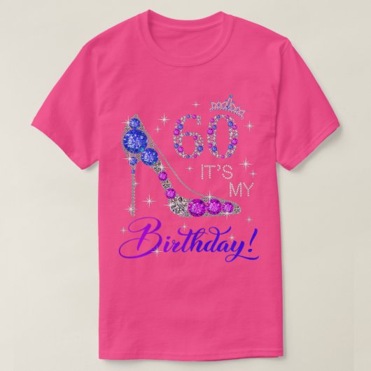 女性60歳その私の女性のための誕生日ギフト Tシャツ (デザイン正面)