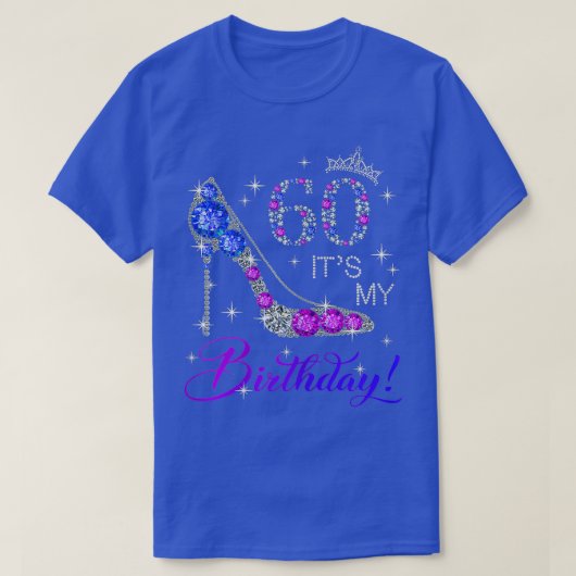女性60歳その私の女性のための誕生日ギフト Tシャツ (デザイン正面)