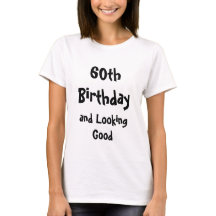 女性60歳の誕生日Tシャツ