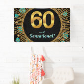 女性60誕生日バナー 横断幕 (インサイチュ)