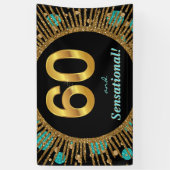 女性60誕生日バナー 横断幕 (縦)