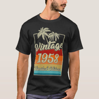 女性64歳の古いギフトヴィンテージ1958年最高の1958年 Tシャツ