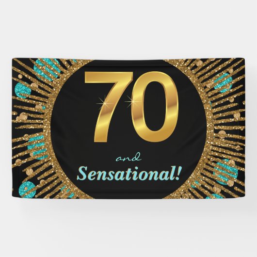 女性70歳の誕生日バナー 横断幕 (横)