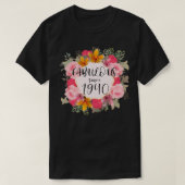 女性82歳1940年以来の素晴らしい幸せ82日 Tシャツ (デザイン正面)