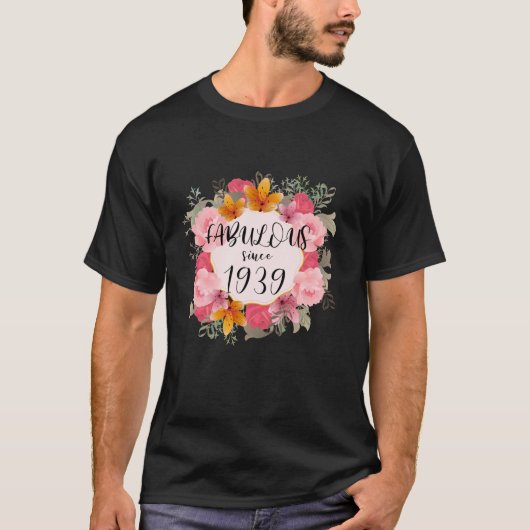女性84歳1939年以来の素晴らしい幸せ84th tシャツ (正面)