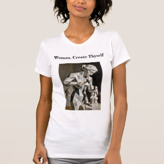 女性、あなた自身を創造する ― 自分で作った肖像 Tシャツ